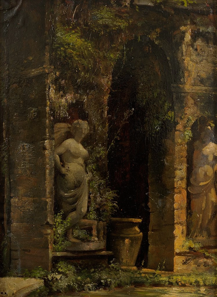 Julie Wilhelmine Hagen - Schwarz, Grotta a Roma, Tartu Art Museum's painting collection